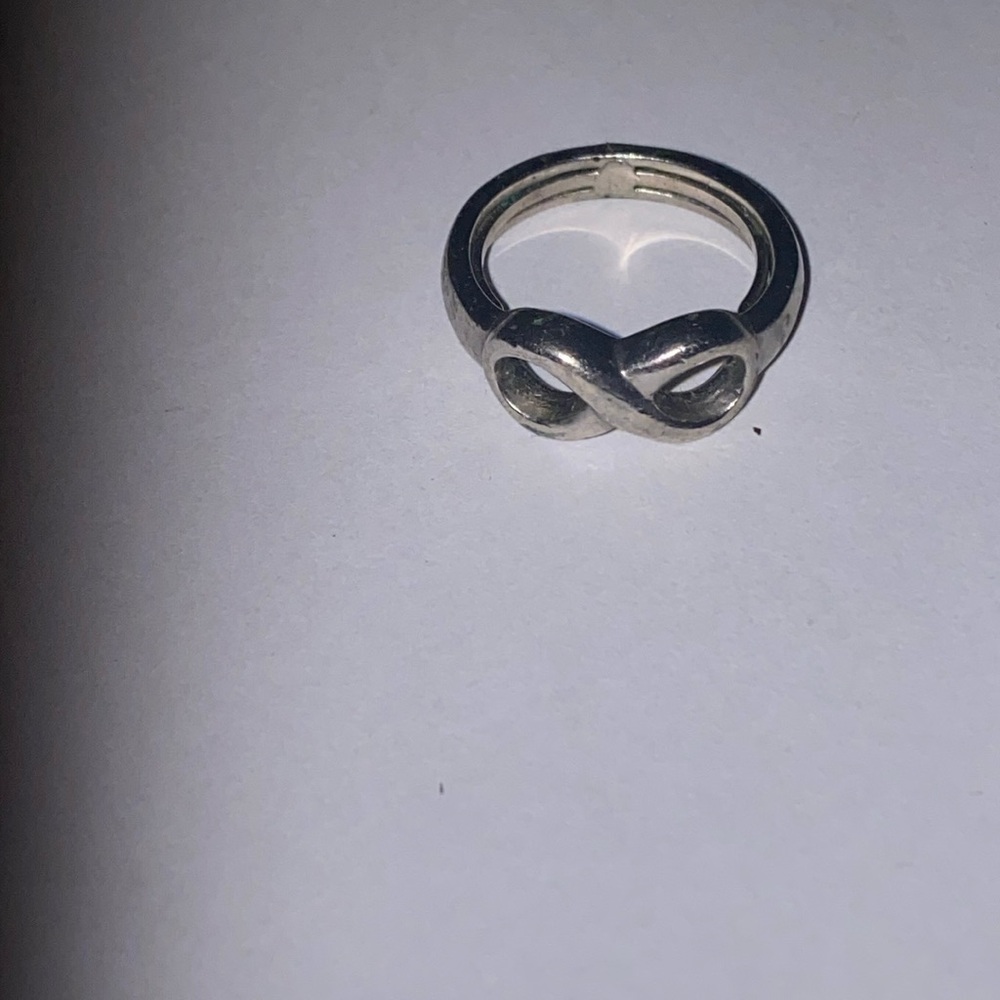 Silver Tone Infinity Ring